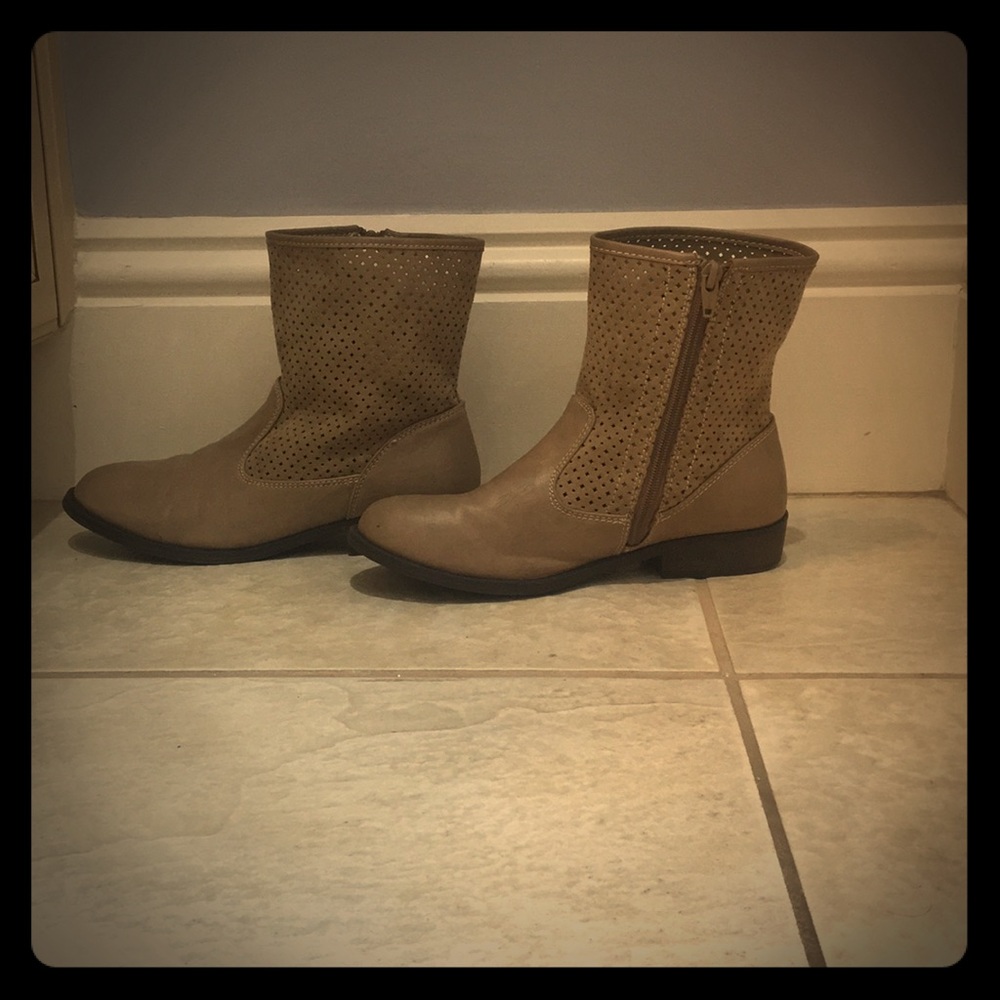 Cream booties